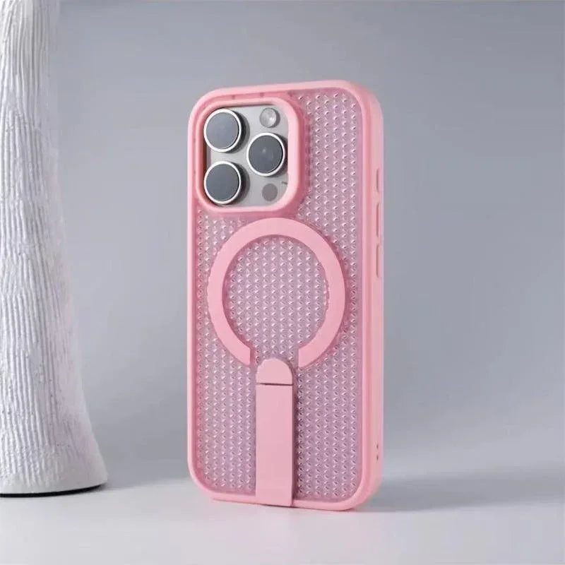 Drop-resistant Pivot Bracket Suction iPhone Case - Viexta