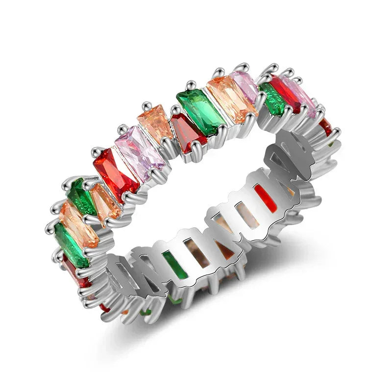 Zircon Ladder Square Ring - Viexta