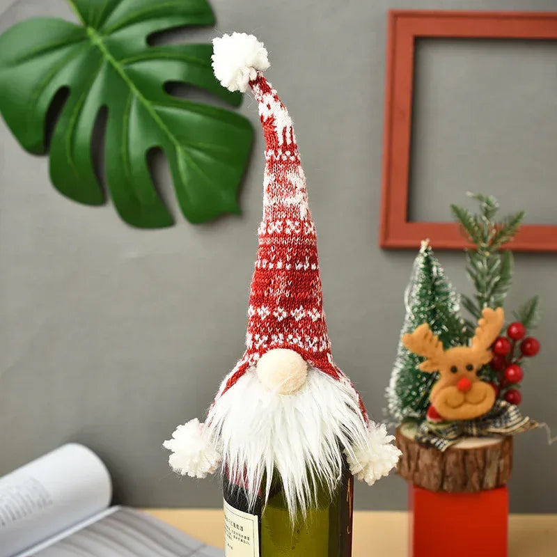 christmas-decorations-christmas-wine-bottle-socks - Viexta
