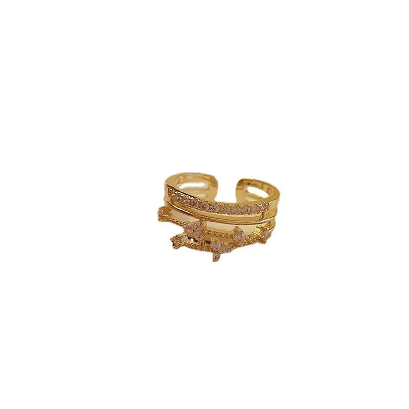 18k Micro-set Zircon Ring - Viexta