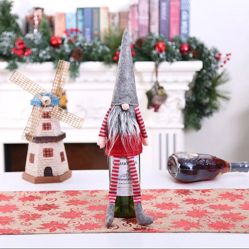 christmas-decorations-christmas-wine-bottle-socks - Viexta
