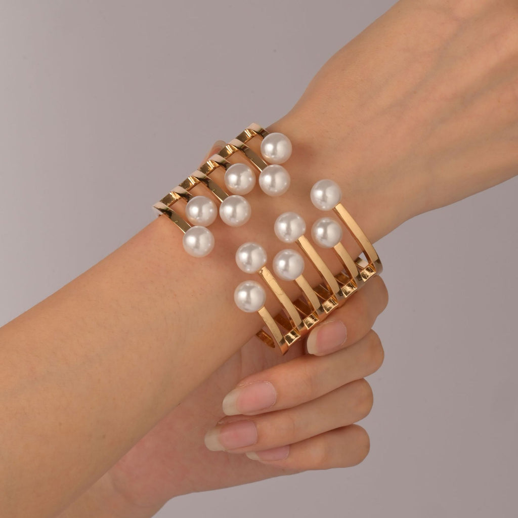 Symmetrical Pearl Bracelet For Women