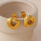 Retro Twist Knot Snake Pattern Stud Earrings