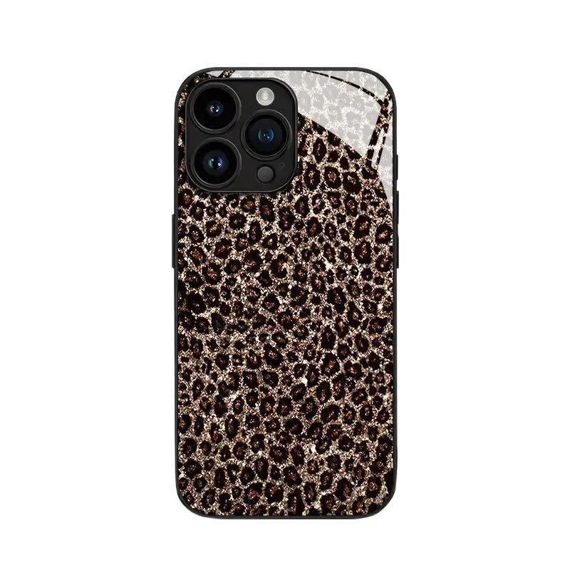 Personalized Black Leopard-print iPhone Case - Viexta