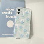 Peace Whitish Blue iPhone Transparent Case - Viexta