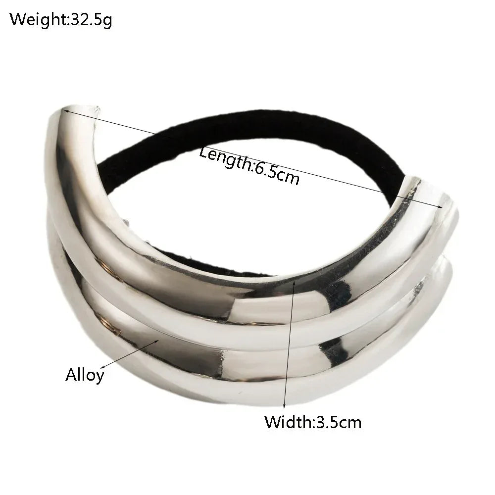 Temperamental Cold Style Metal Twist Hair Accessories - Viexta