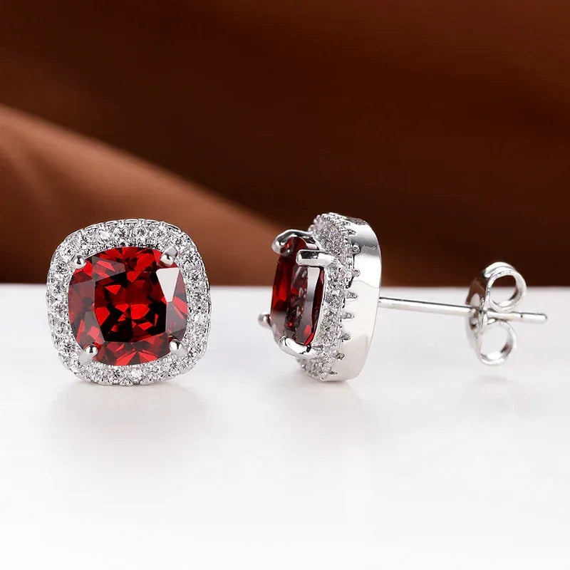 Korean-style Zircon Stud Earrings - Viexta