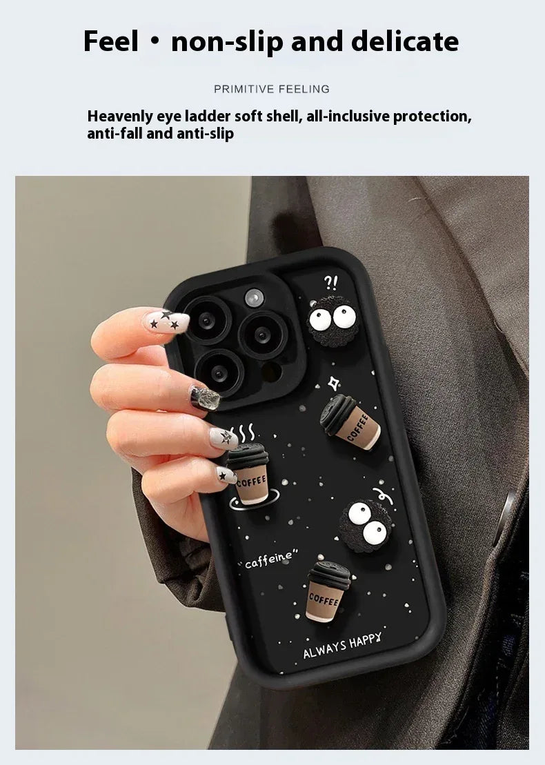 Cute Briquette Biscuit Drop-resistant Soft IPhone Case - Viexta