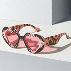 Diamond-Encrusted Heart-Shaped Sunglasses - Viexta