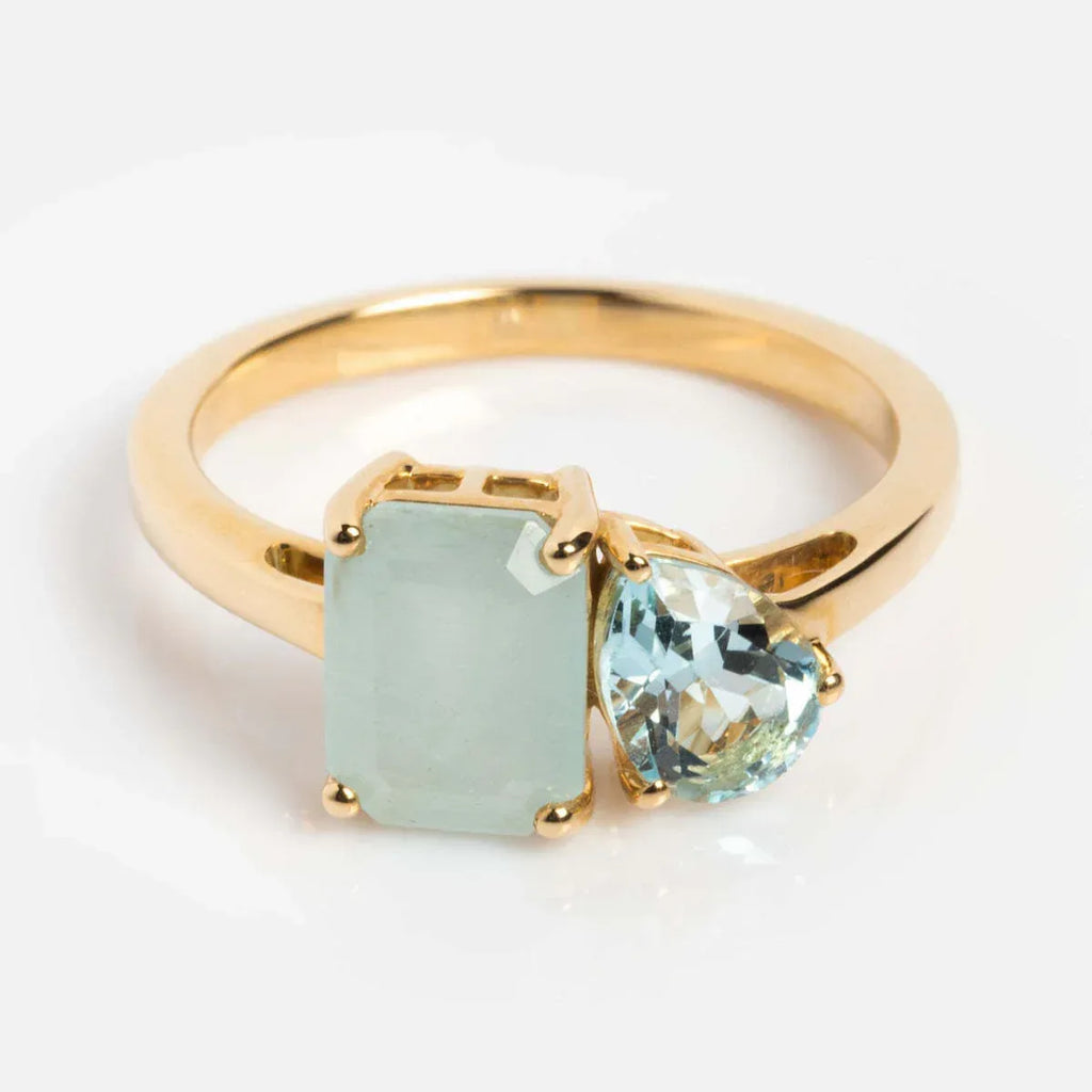 18k Multi-Color Zircon Ring - Viexta