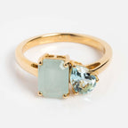 18k Multi-Color Zircon Ring