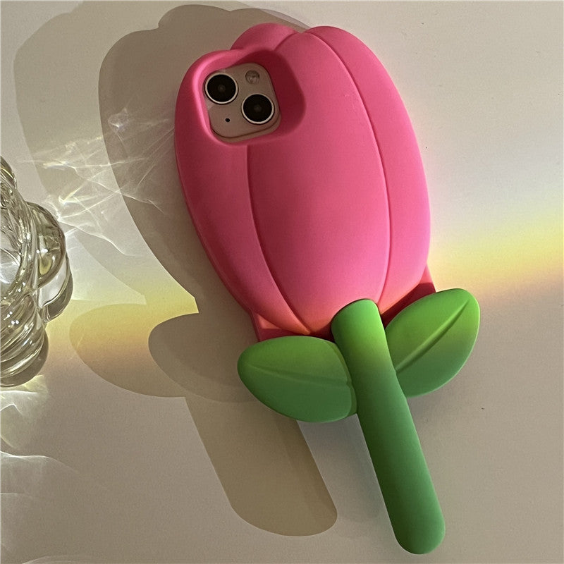 Tulip Flower Silicone Soft Case for IPhone