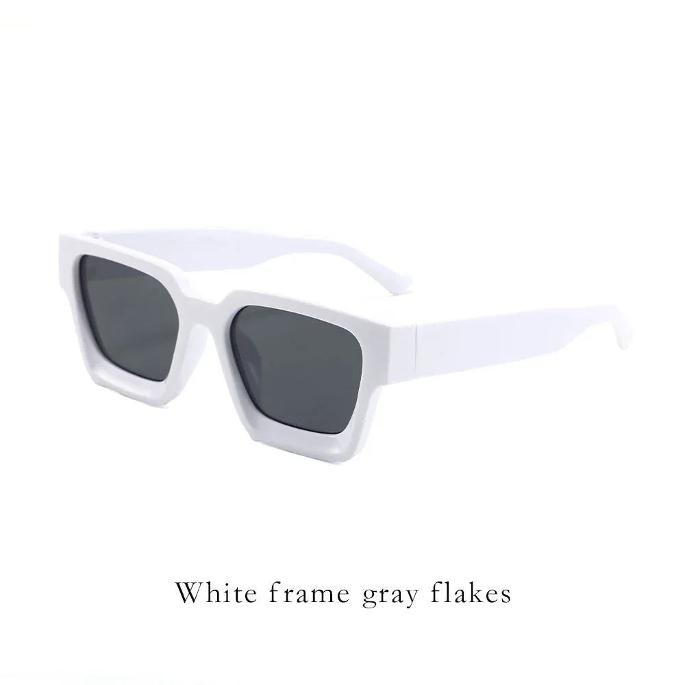Classic Thick Square Frame Sunglasses - Viexta