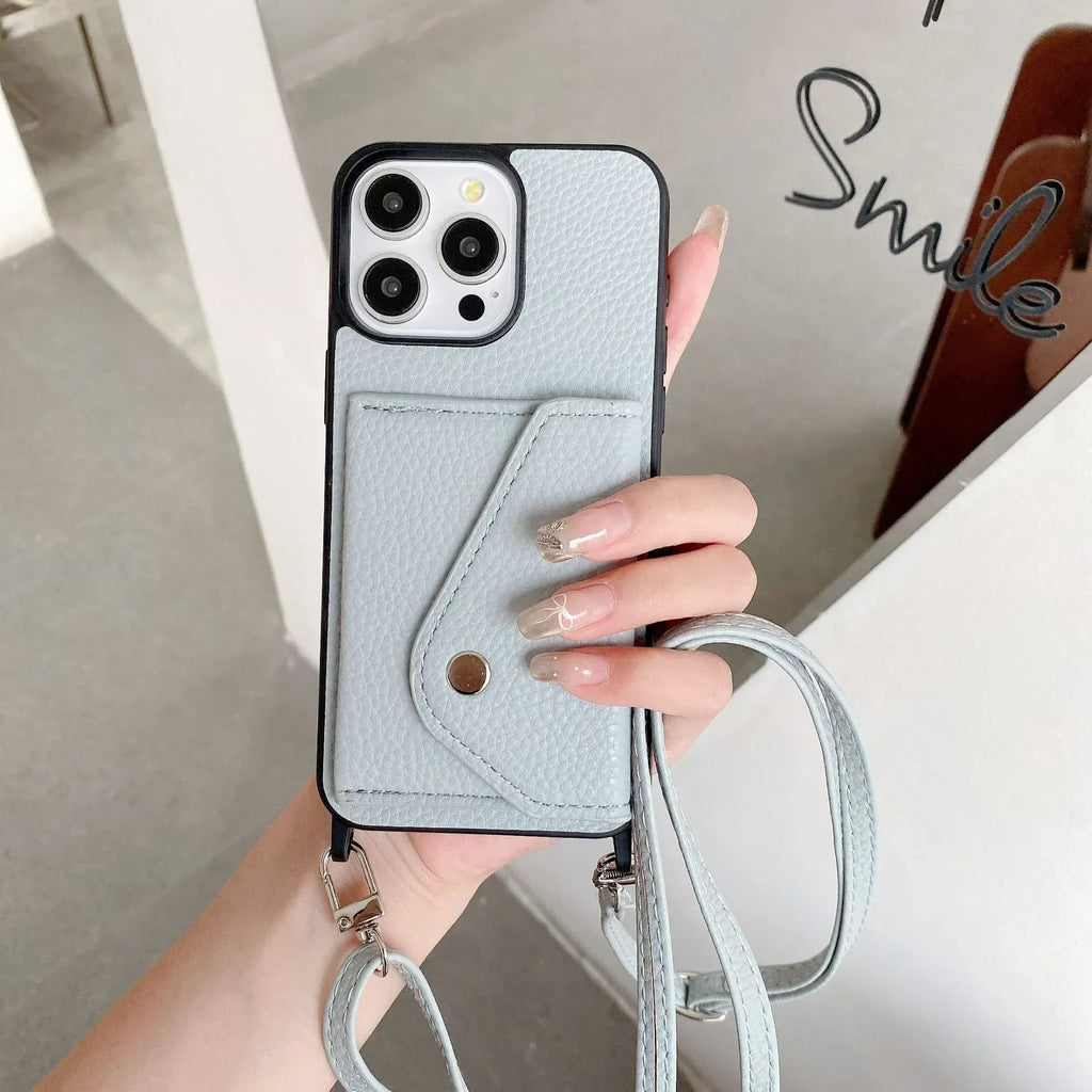 lychee-pattern-crossbody-iphone-case - Viexta