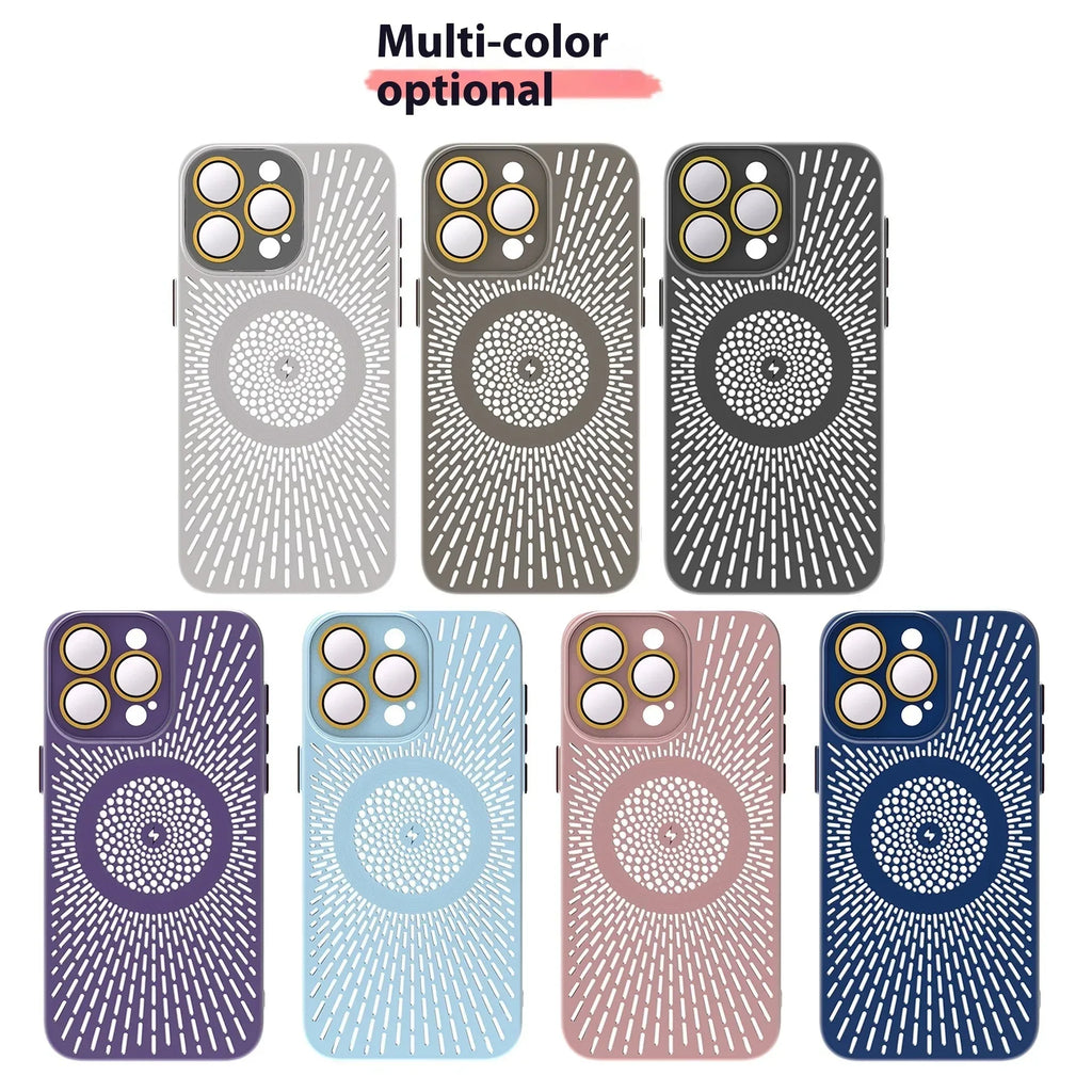 Heat Dissipation Network Shell Magnetic iPhone Case - Viexta