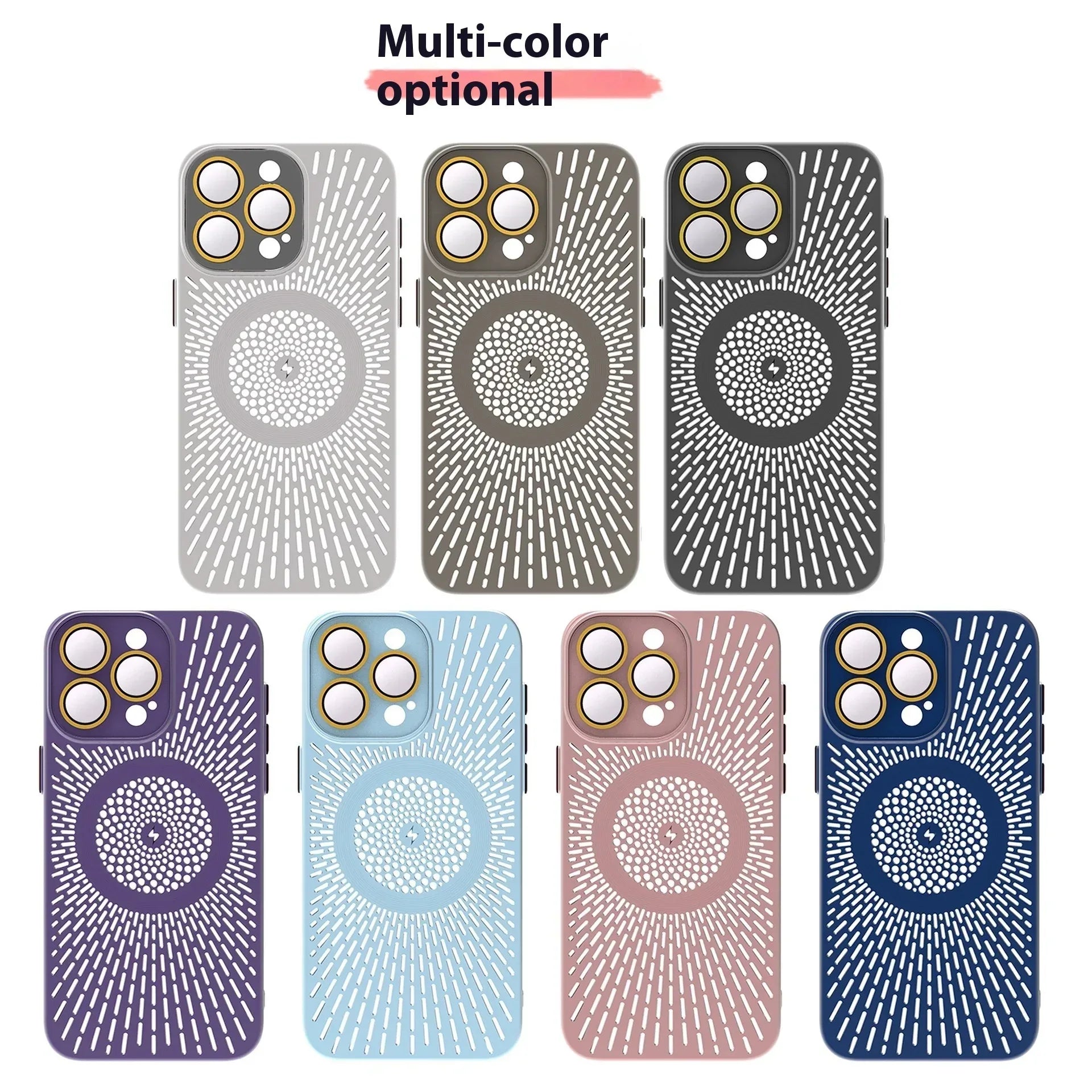 Heat Dissipation Network Shell Magnetic iPhone Case - Viexta