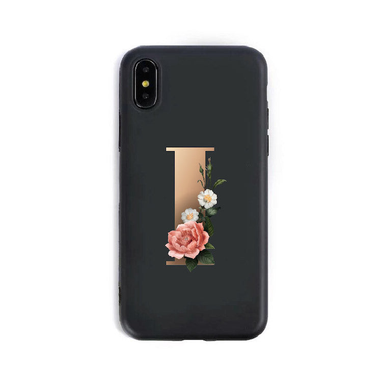 26 English Alphabet Silicone Phone Cases for IPHONE