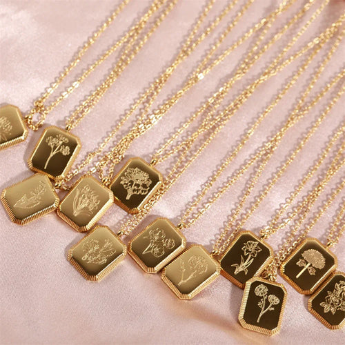 Birth Flower Necklace - Viexta