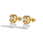 Shell Pearls Sterling Silver Ear Clip - Viexta