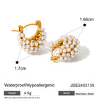 Fashion Hollowed-out Cabas Inlaid Rhinestone Earrings - Viexta