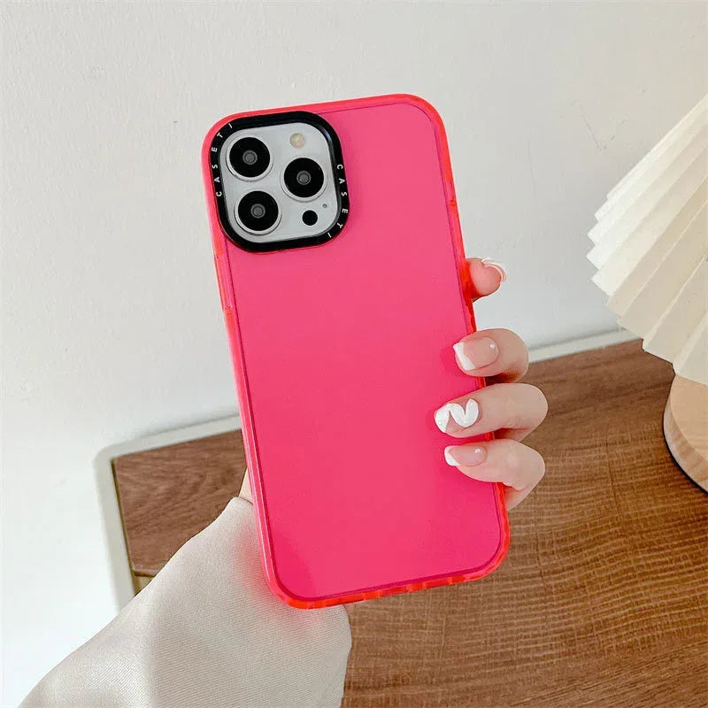 Alphabet Candy Solid Color Anti-fall iPhone Case - Viexta