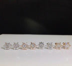 18k white gold diamond earrings