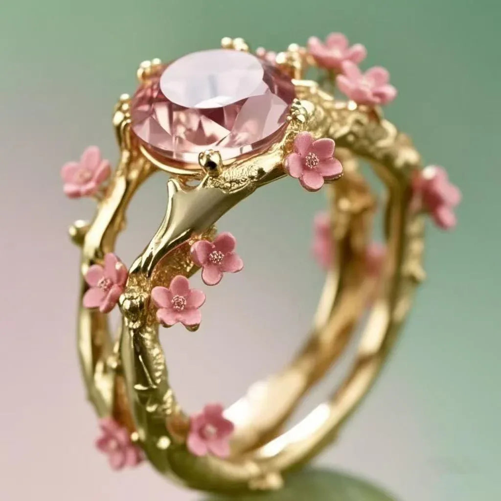 Personalized Flower Ring