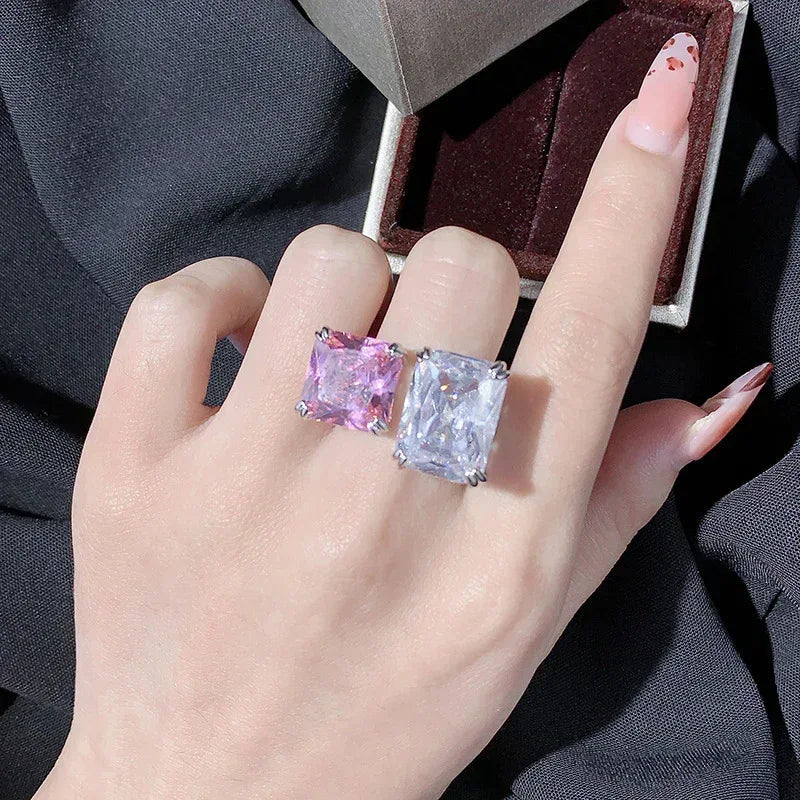 Topaz Square Ring - Viexta