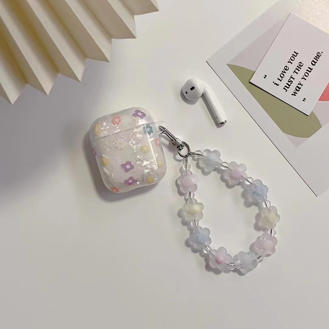 Shell Pattern Protective Flowers Airpods case