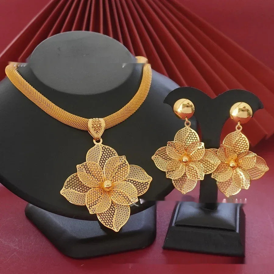 Pendant Necklace And Earrings - Viexta