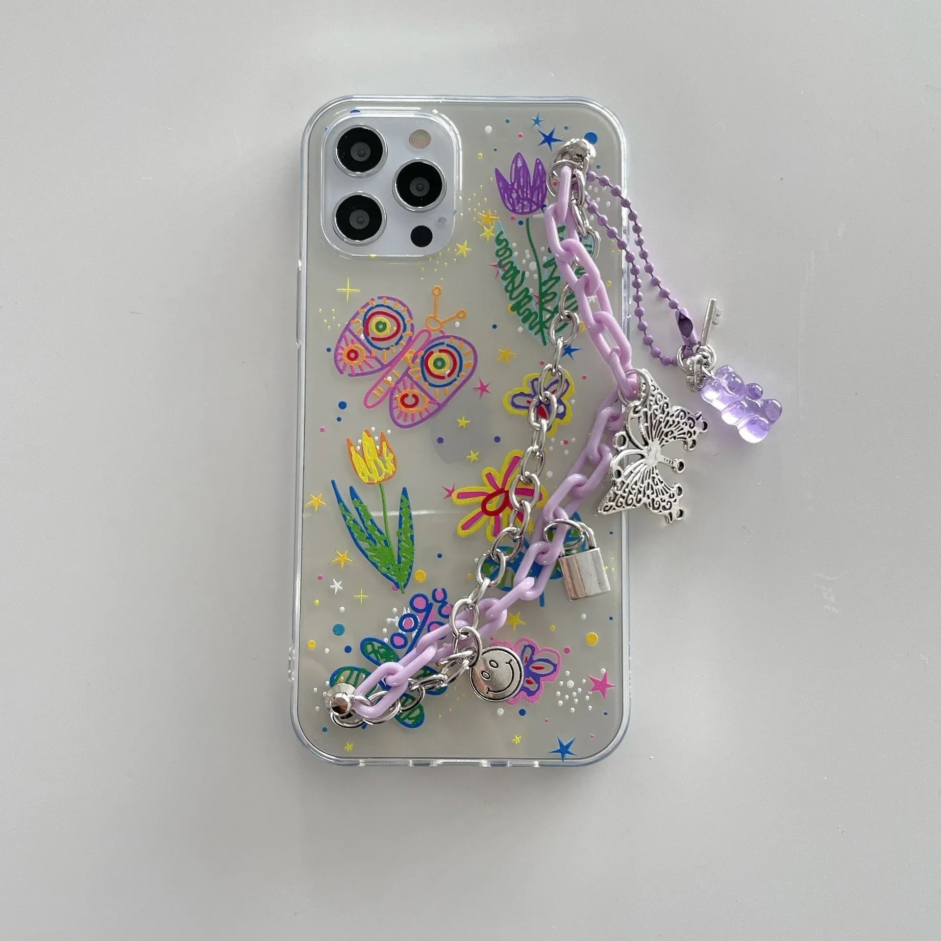 Purple Butterfly Bracelet iPhone Case - Viexta
