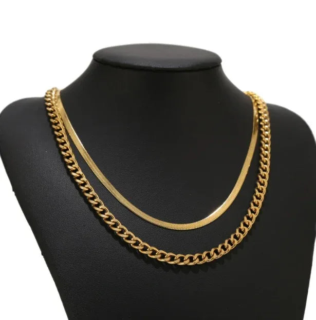 Multilayer Chain Snake Bone Chain - Viexta