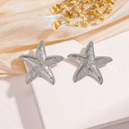 Ocean Exaggerated Star Ear Studs - Viexta