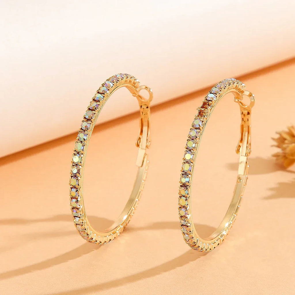 Zircon Inlaid Princess Earrings - Viexta