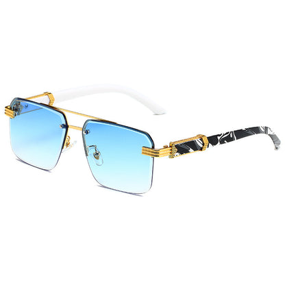 Semi-rimless Square Sunglasses