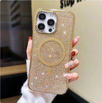 Rhinestone Electroplating Protective Sleeve iPhone Case