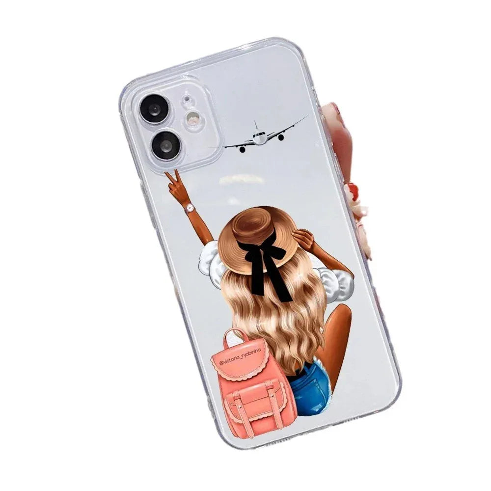 fashion-girl-cute-braid-iphone-case - Viexta