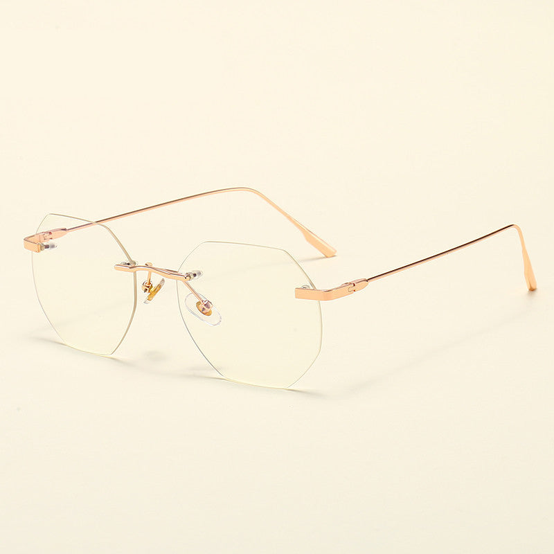 Frameless Spectacle Frame Gold