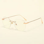 frameless-spectacle-frame-gold - Viexta