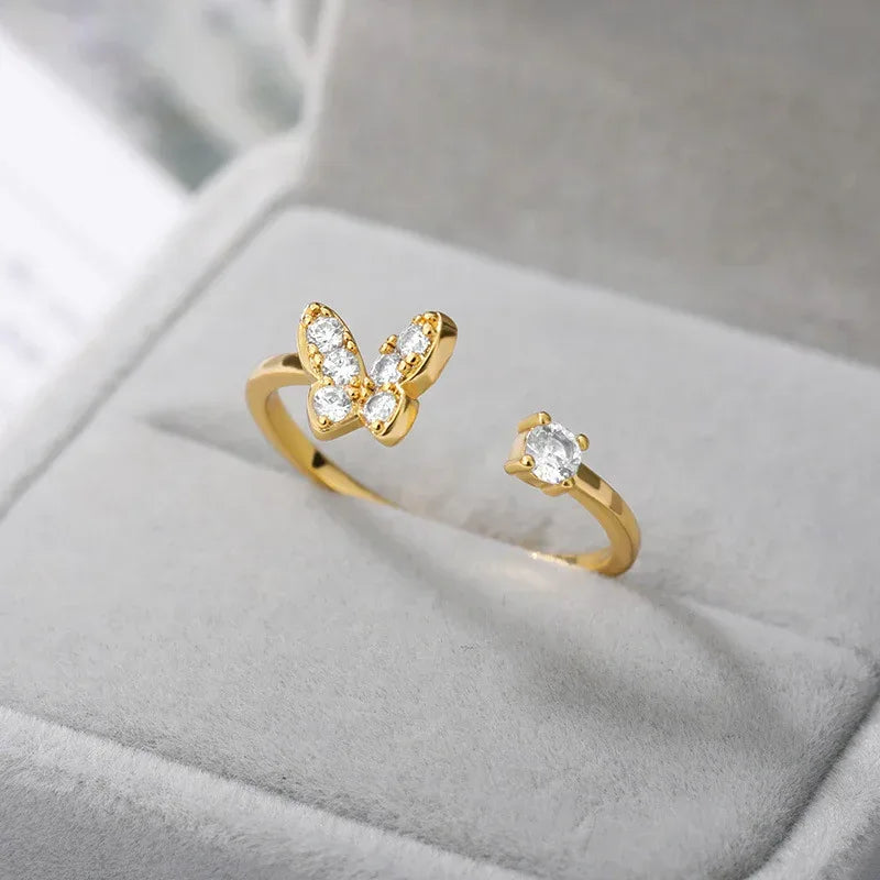 Zircon Butterfly Ring - Viexta
