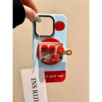 Cute Tomato Cutting Board Magnetic Bracket iPhone Case - Viexta