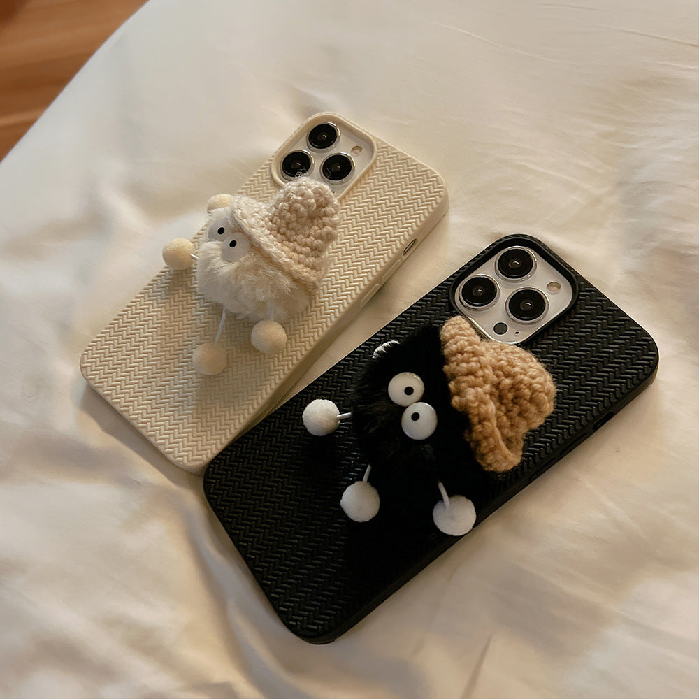 Winter Plush Couple iPhone Case