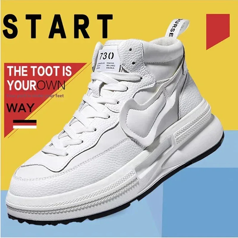 Fleece-lined Warm Leisure Comfortable White Shoes - Viexta