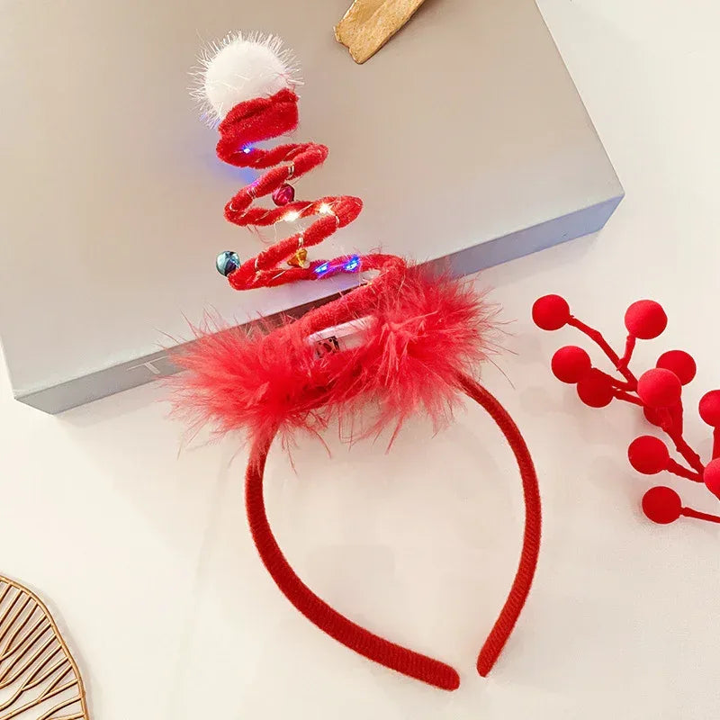 Christmas With Light Headband Snowflake - Viexta