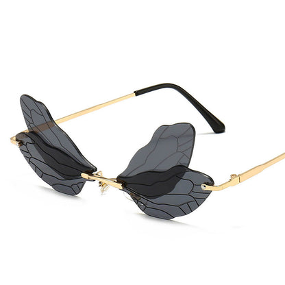 Dragonfly Wings Frameless Sunglasses