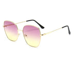 Gradual Full Frame Metal Anti Ultraviolet Sunglasses - Viexta