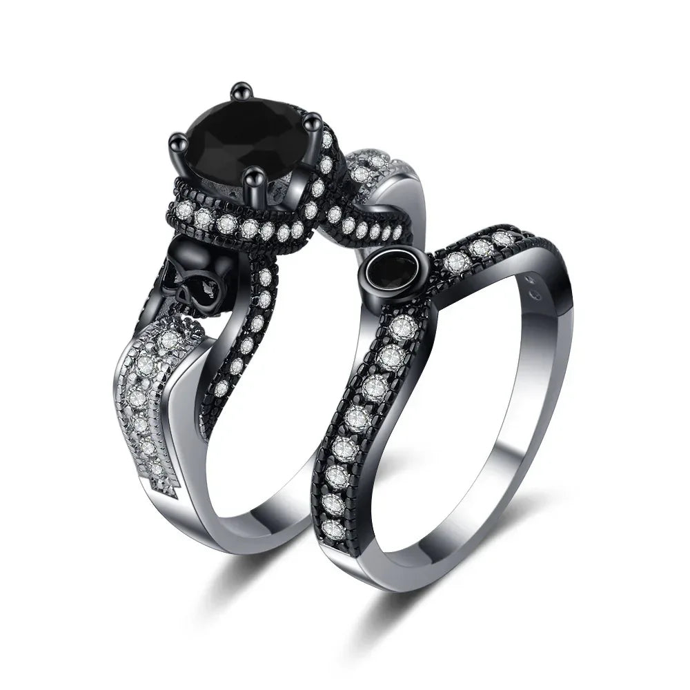 couple-personalized-retro-style-ring - Viexta