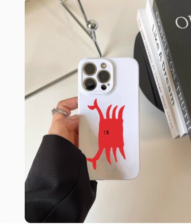 Cream Crab Whale IPhone Case