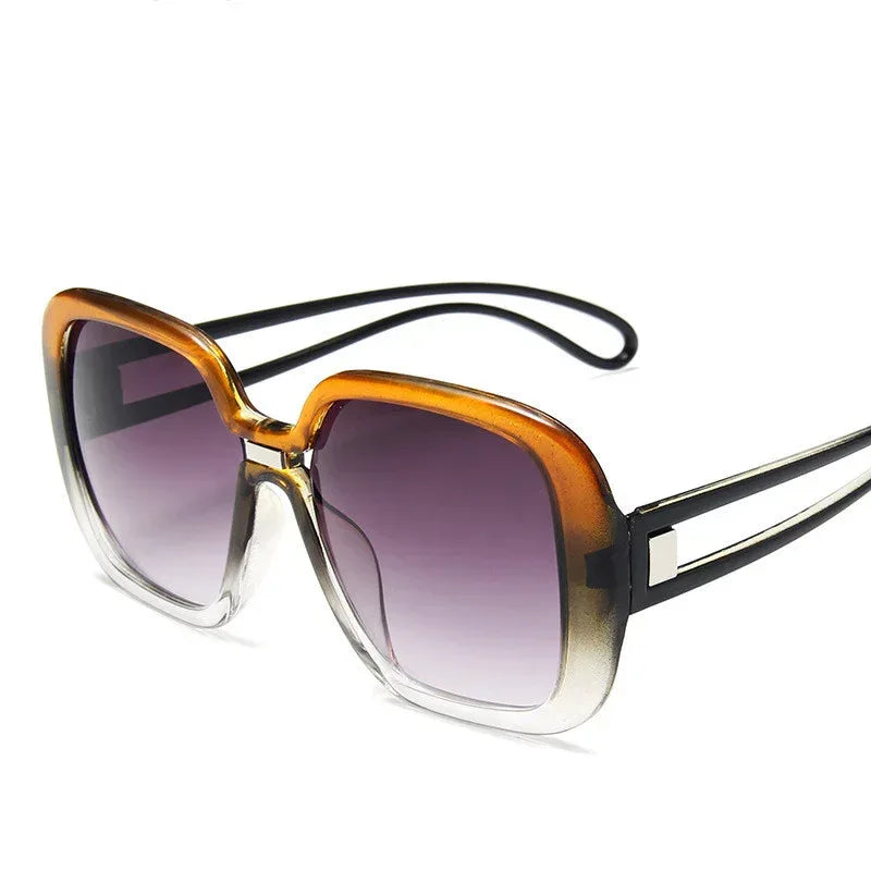 Large frame sunglasses with gradient - Viexta