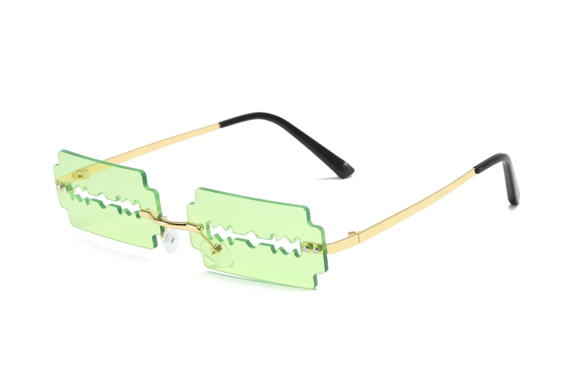 Women's Metal Rimless Sunglasses - Viexta